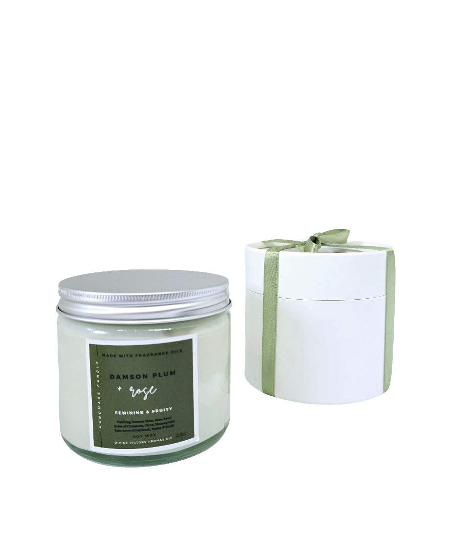 Damson Plum Rose Classic Candle - Main Image