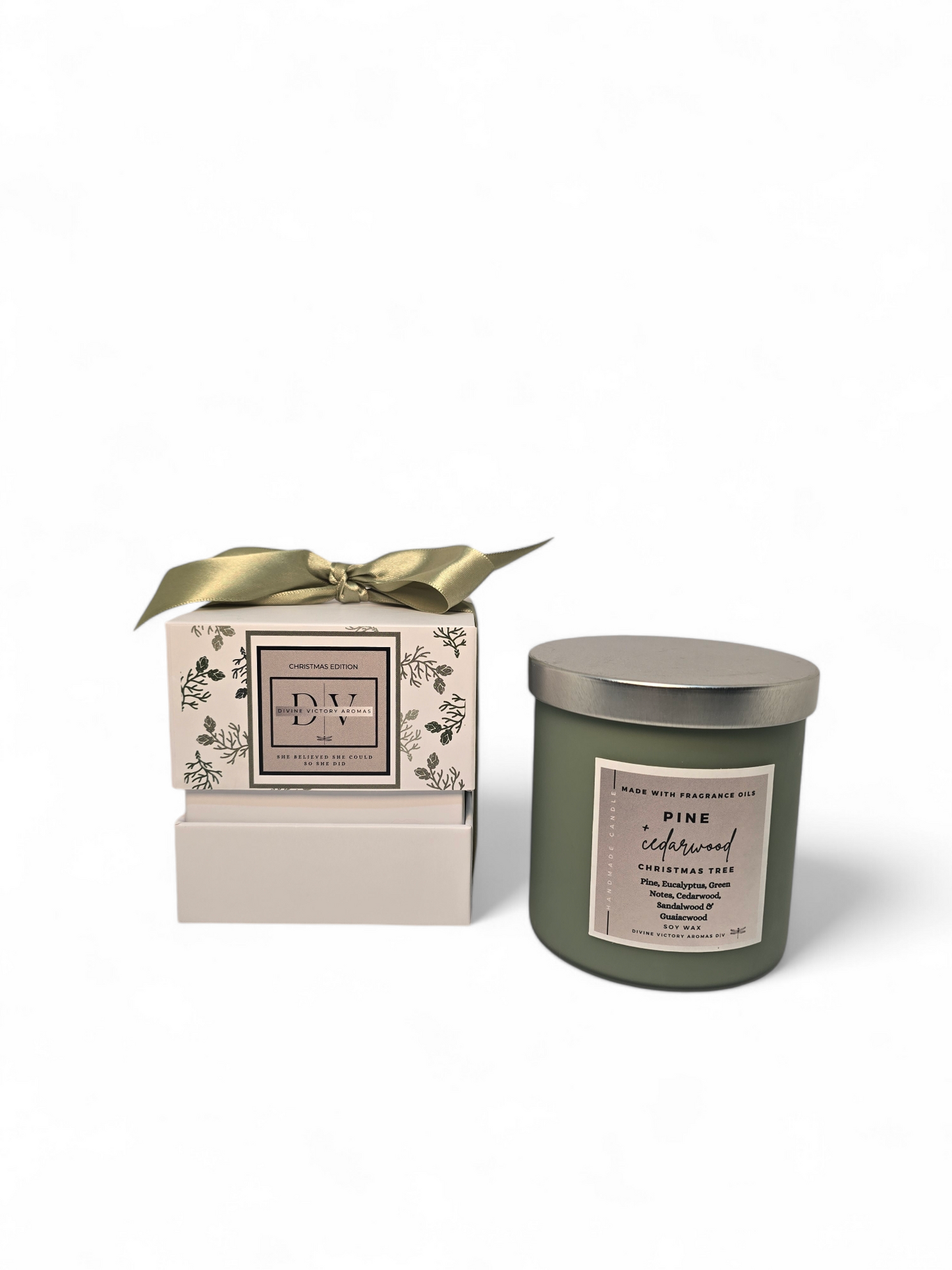Pine and Cedarwood Luxury Christmas Candle Edition