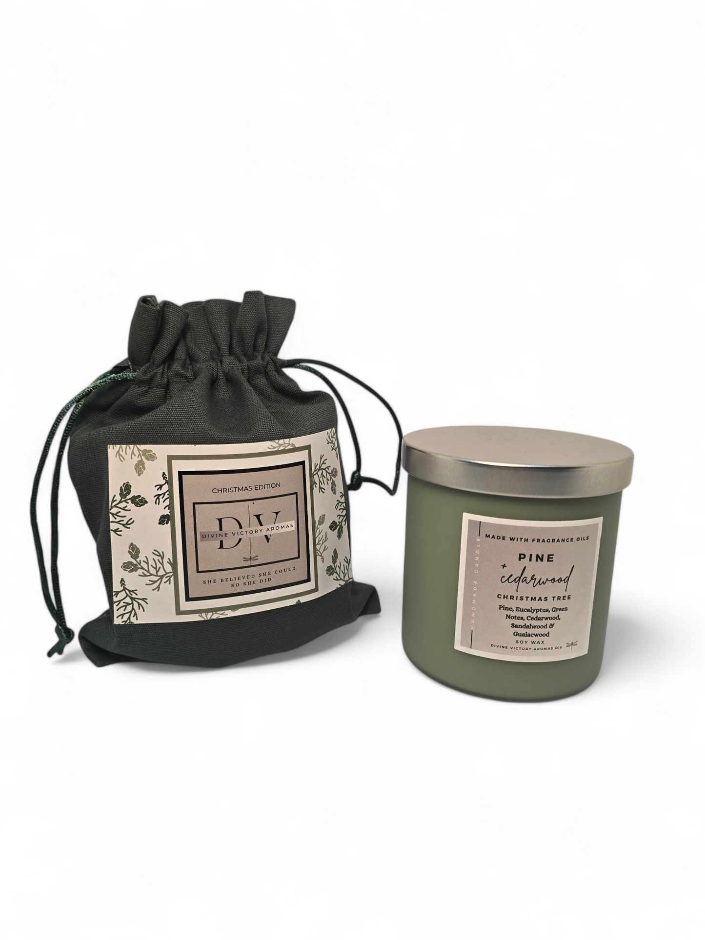 Pine and Cedarwood Luxury Christmas Candle Edition