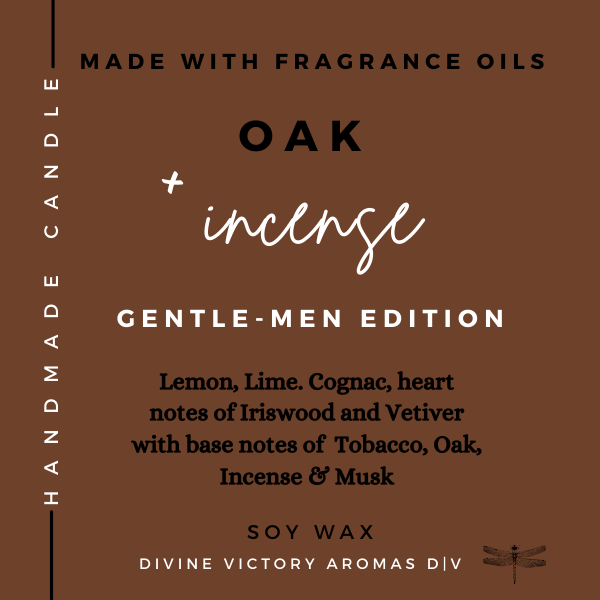 Oak & Incense Luxury Candle
