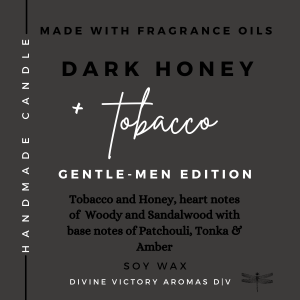 Dark Honey & Tobacco Luxury Candle