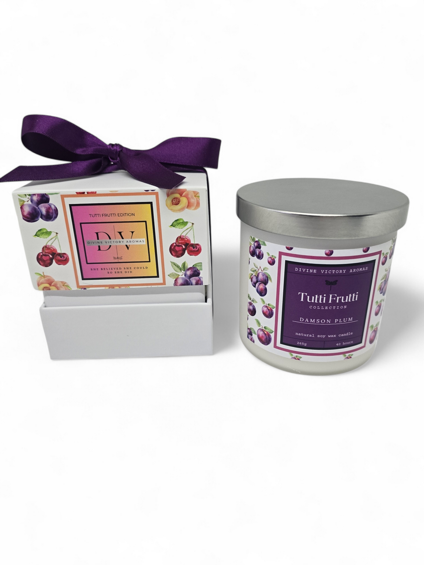 Damson Plum Soy Wax Luxury Candle