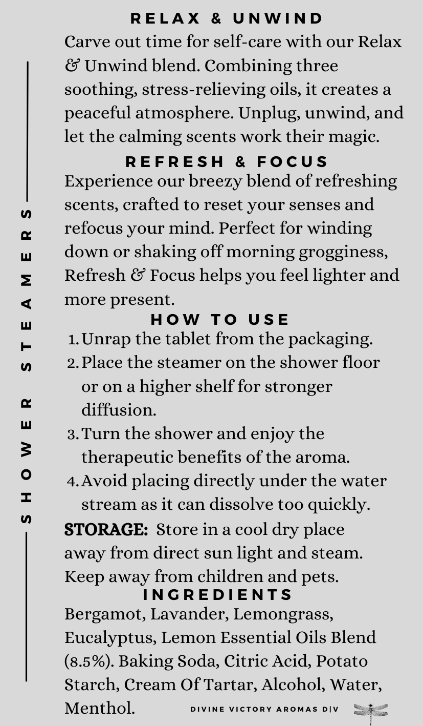 Mixed Box - Essential Oils Shower Steamers