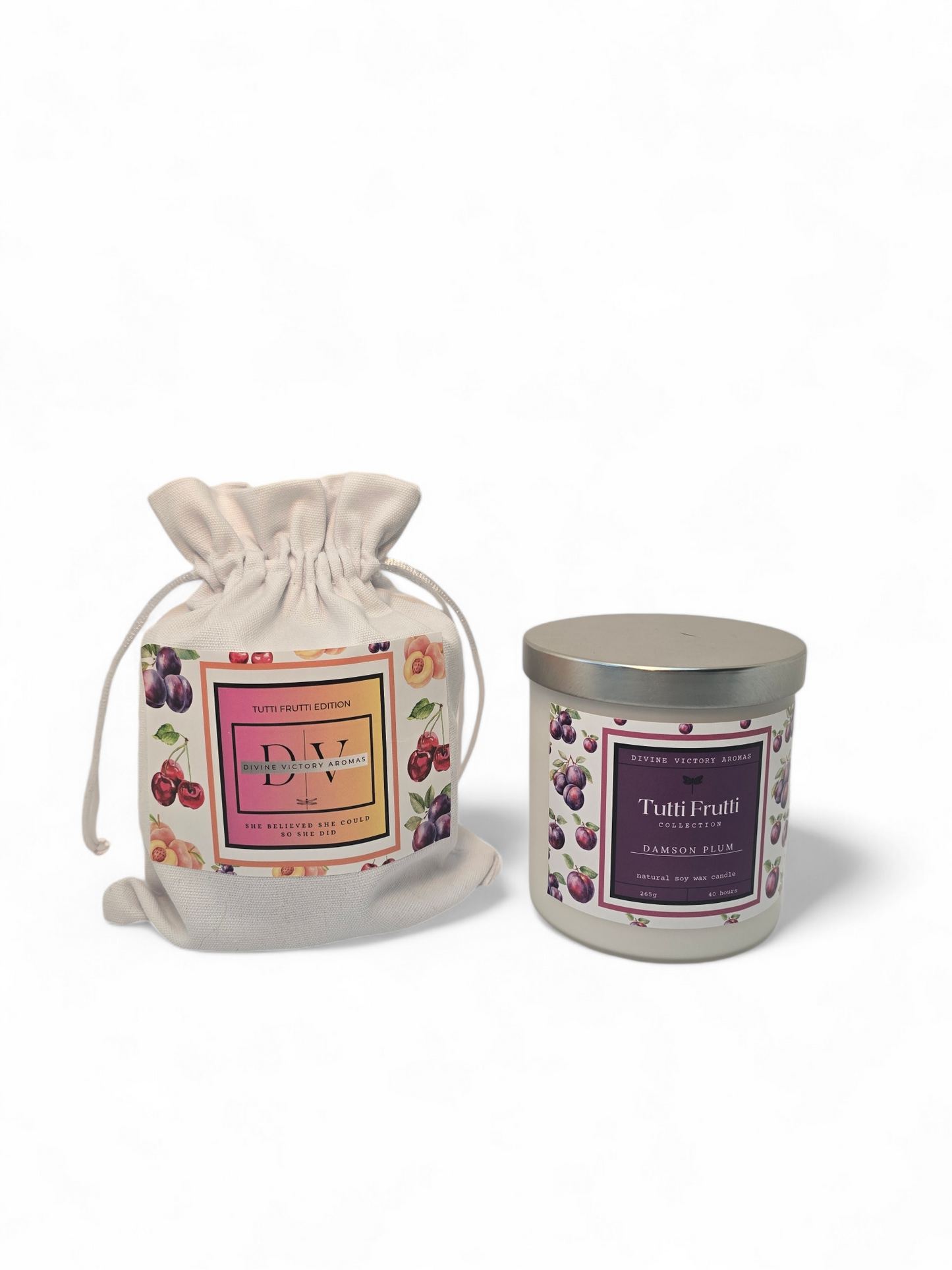 Damson Plum Soy Wax Luxury Candle
